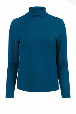 Rose Top | Ecovero Plain Petrol