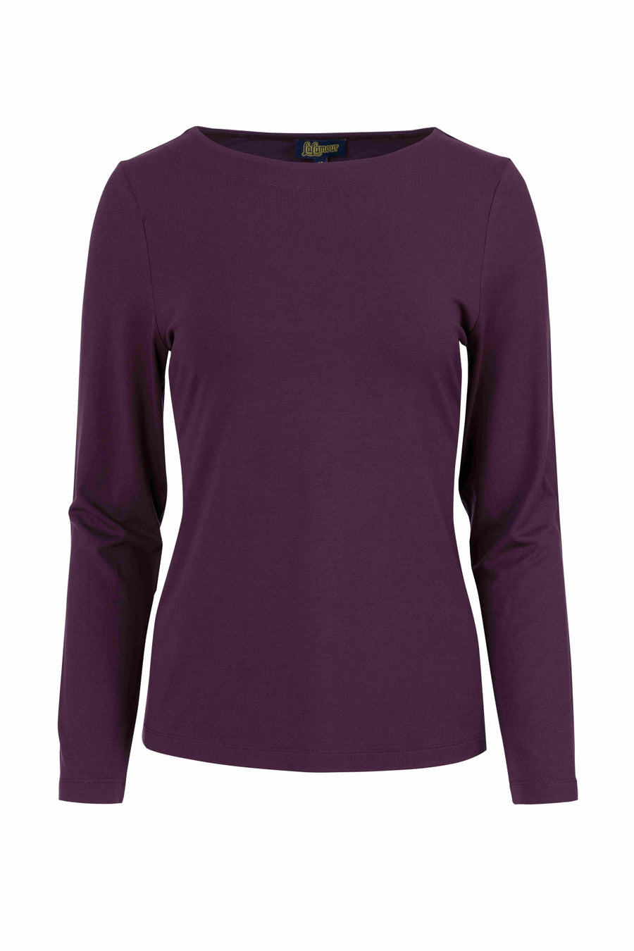 Puck Top | Ecovero Plain Aubergine