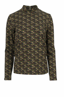 Kim Top | Abstract Flower Green