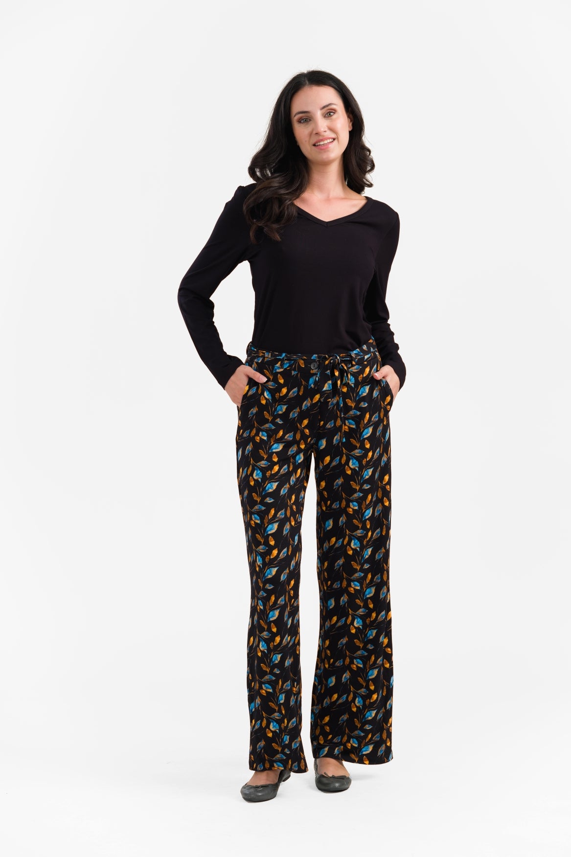 Sue Trousers | Autumn Leaves