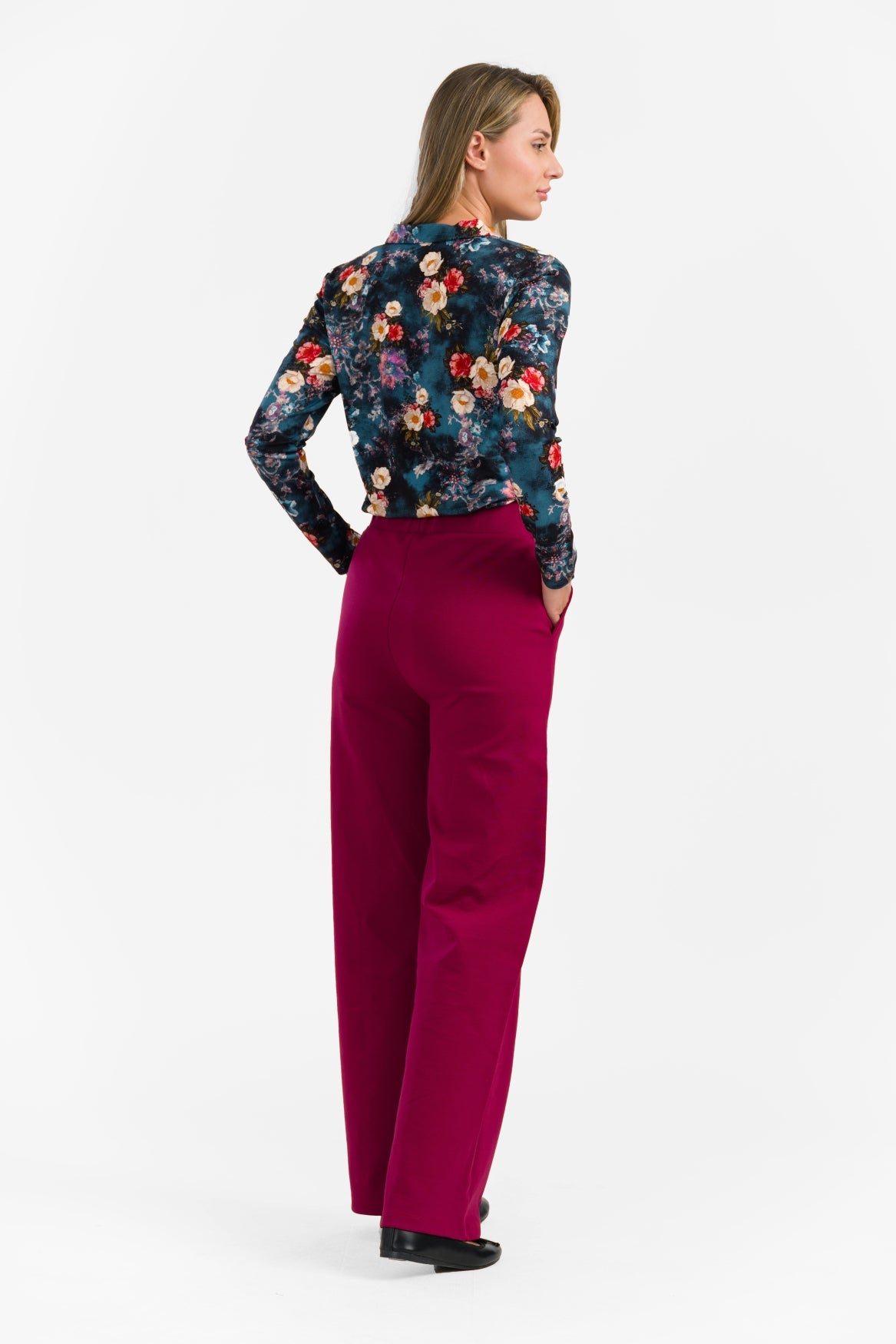 Hailey Trousers | Punta Di Roma Bordeaux