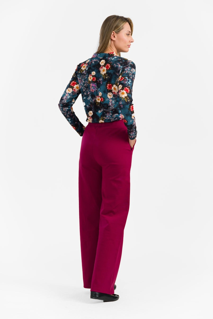 Hailey Trousers | Punta Di Roma Bordeaux