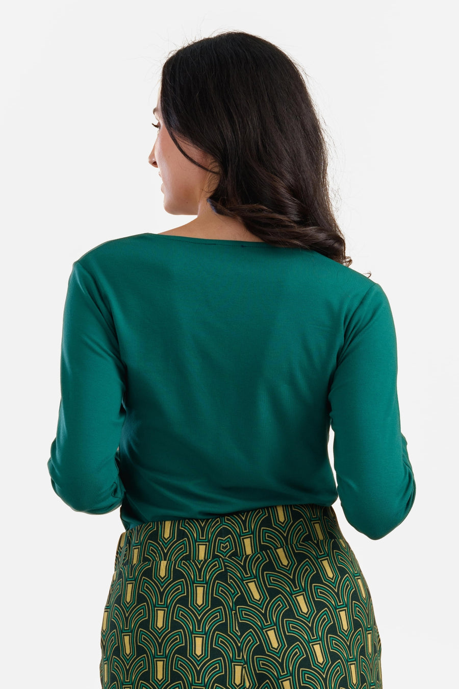 Angela Top | Ecovero Plain Green