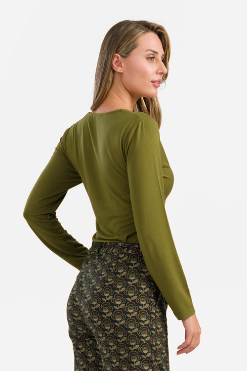 Angela Top | Ecovero Plain Olive