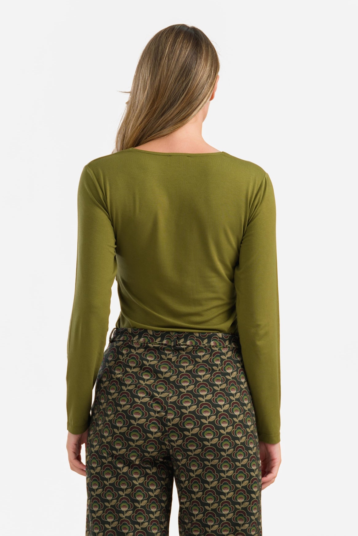 Angela Top | Ecovero Plain Olive