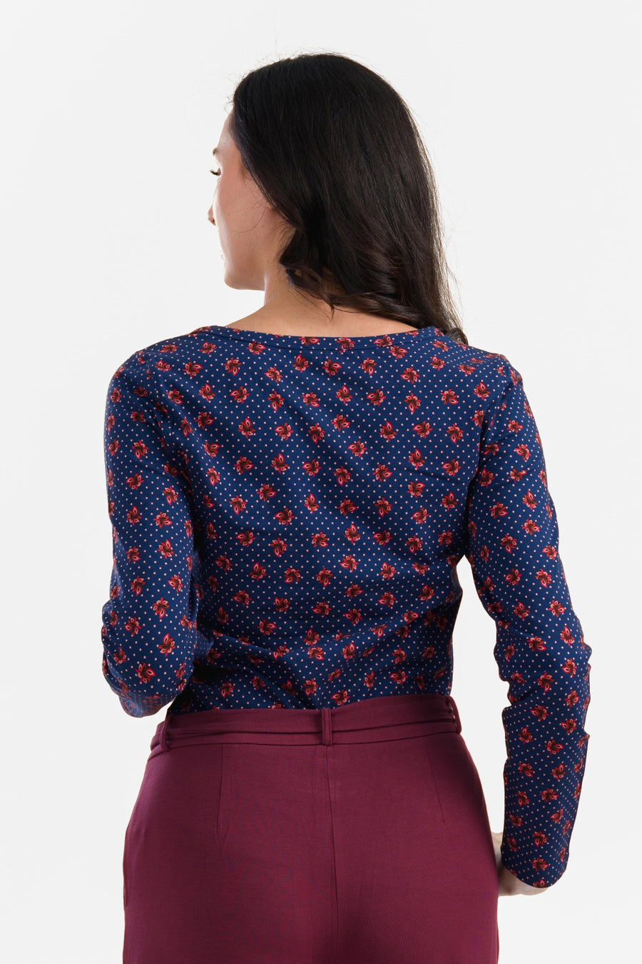 Lynn Top | Hazel Dot Blue