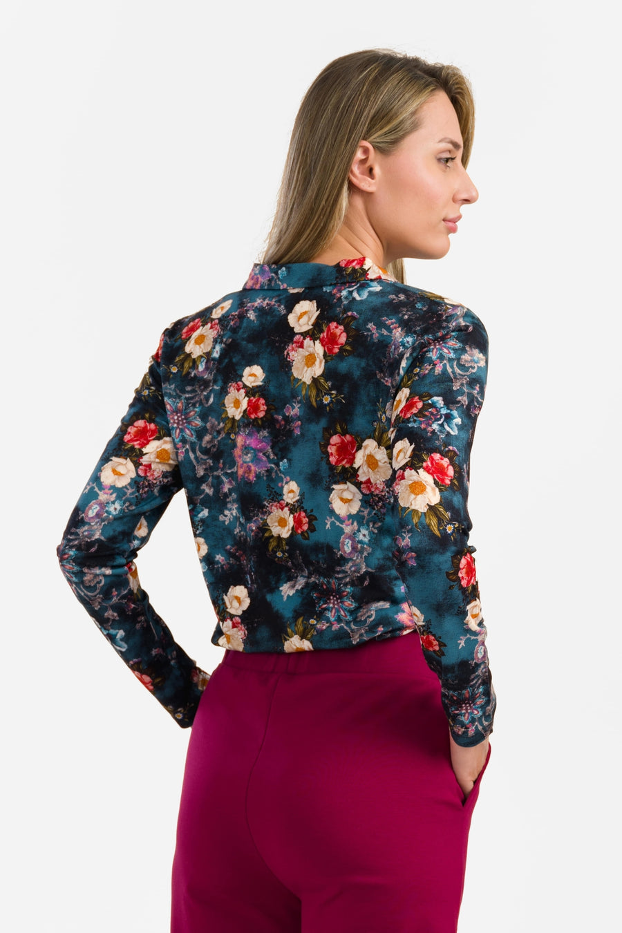 Anna Blouse Long Sleeve | Wild Rose