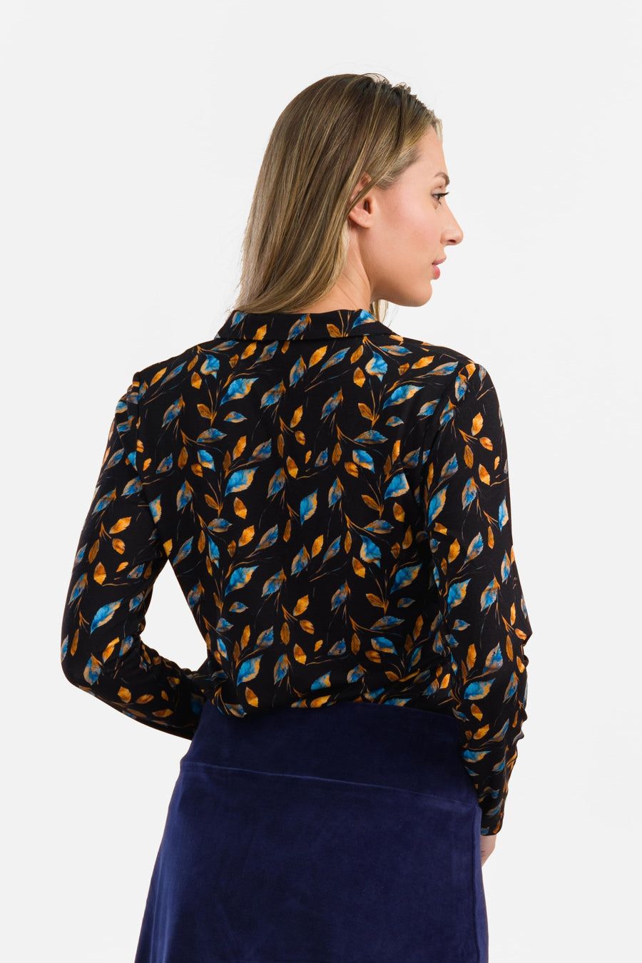 Anna Blouse Long Sleeve | Autumn Leaves