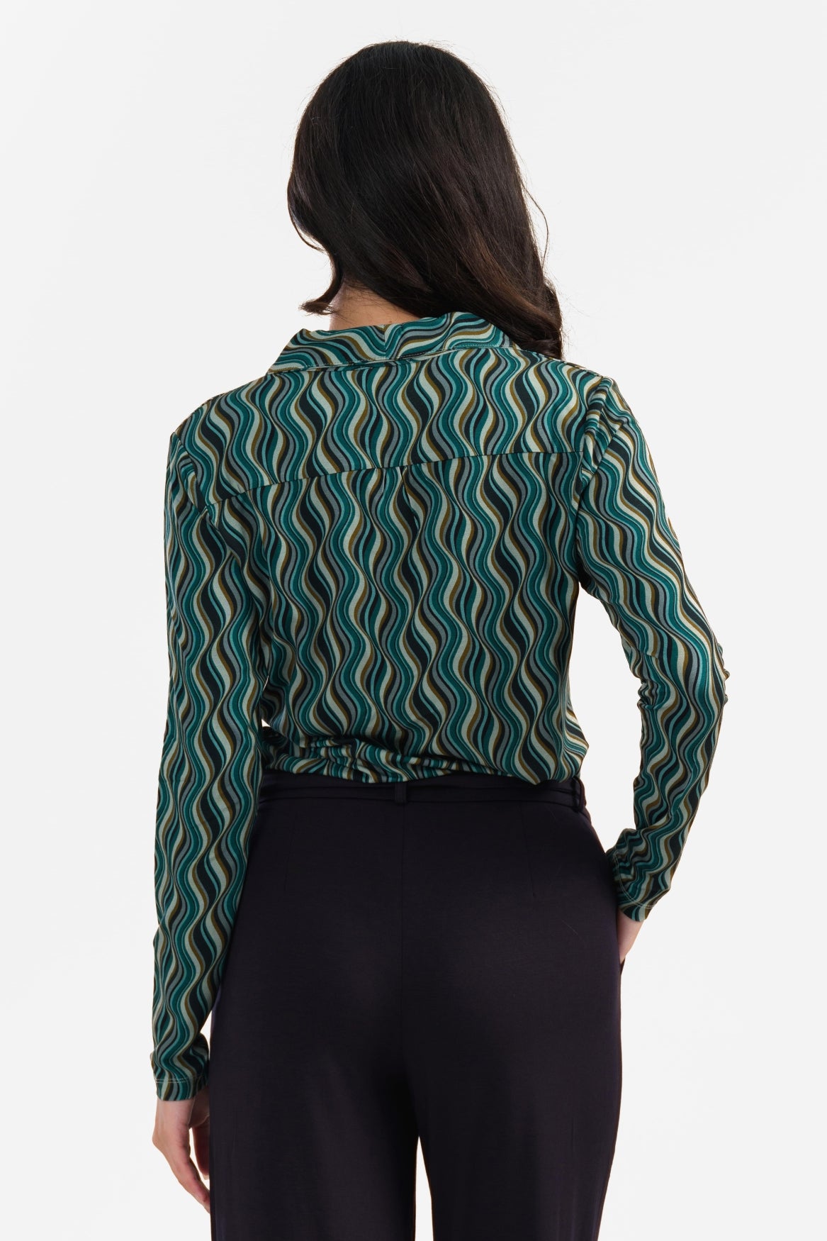 Iris Blouse Long Sleeve | Glaze Green
