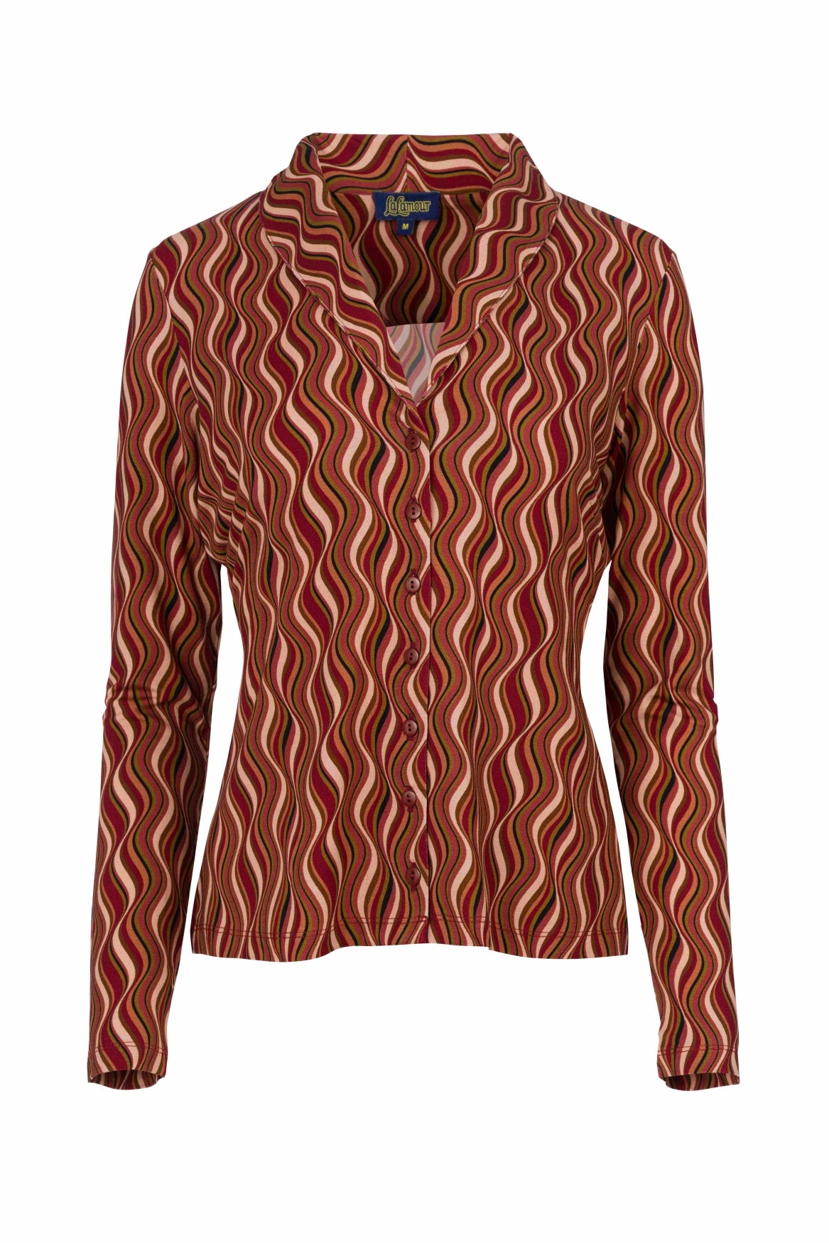 Iris Blouse Long Sleeve | Glaze Red