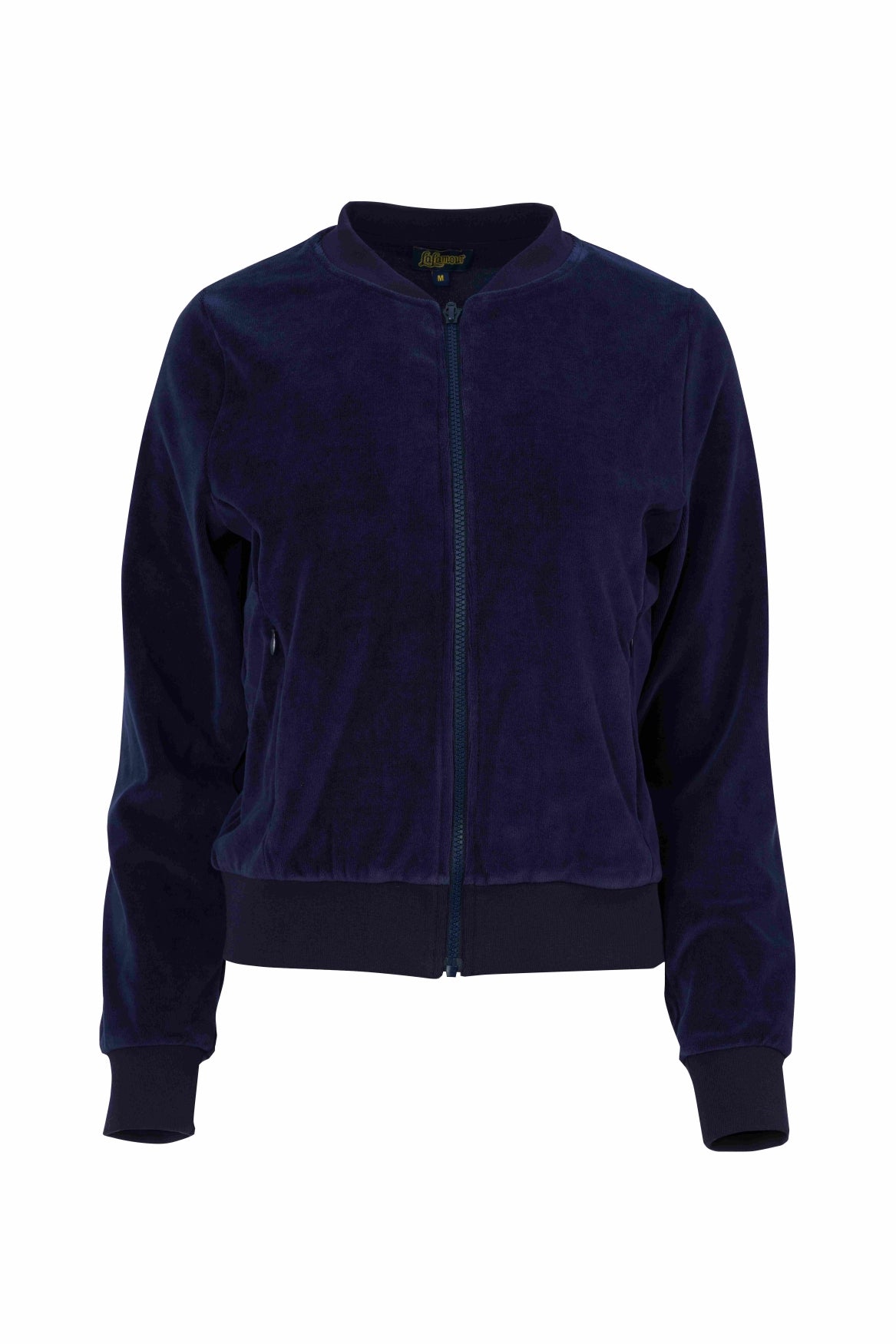 Nora Bomber Jacket | Velour Plain Blue
