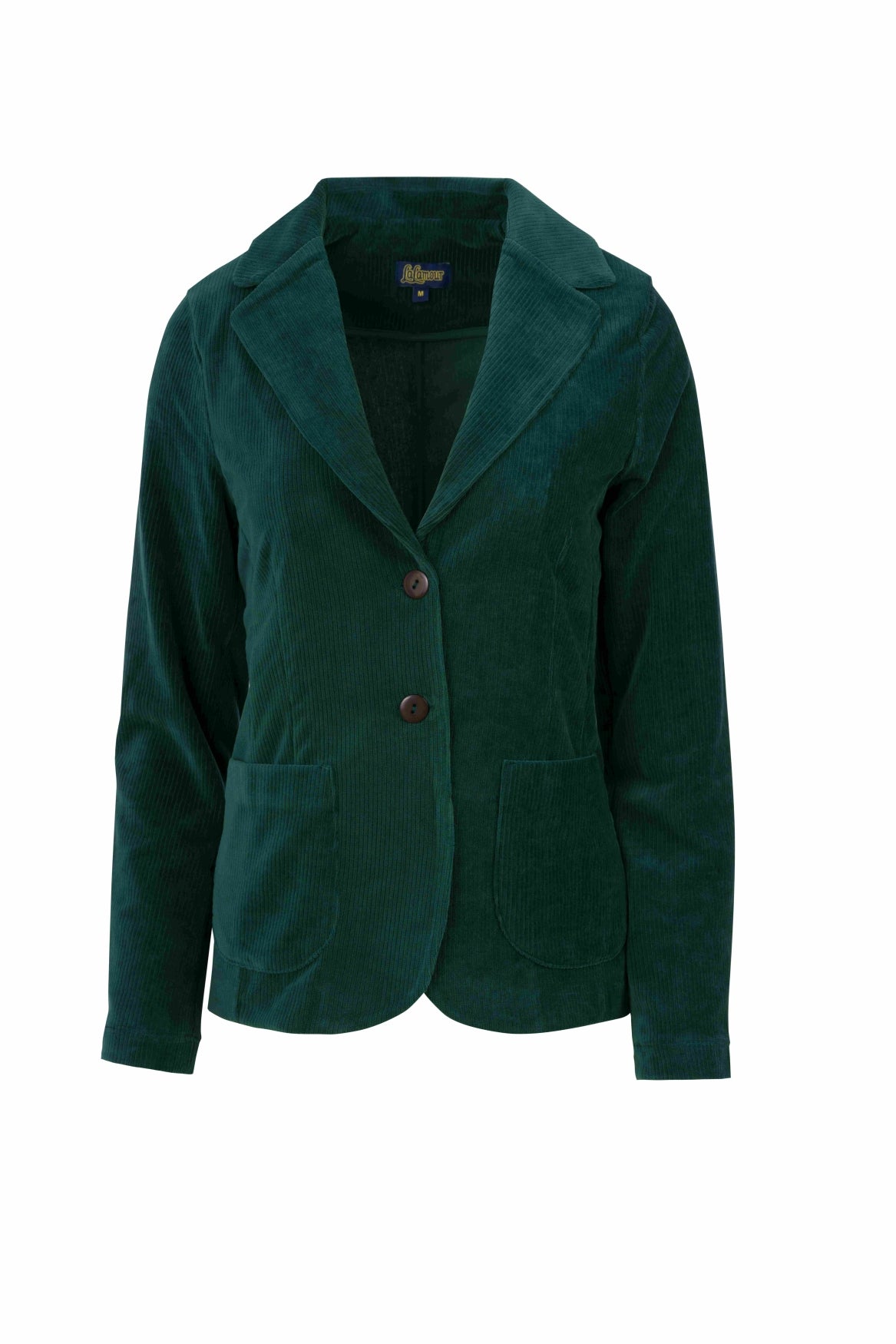 Nova Blazer | Rib Velour Plain Rain Forest