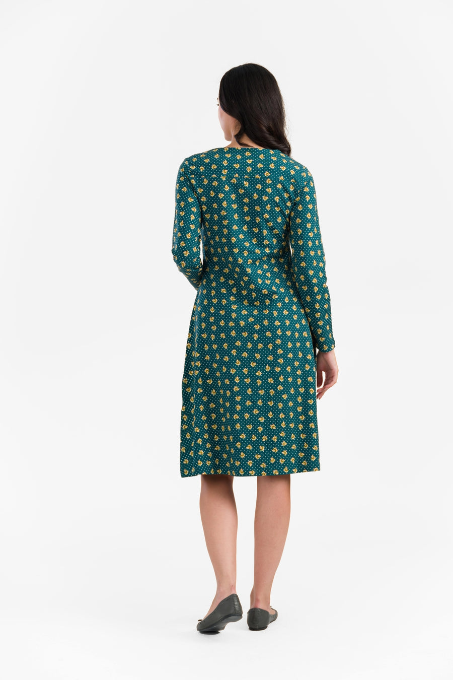 Sandra Dress | Hazel Dot Green