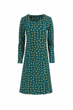 Sandra Dress | Hazel Dot Green
