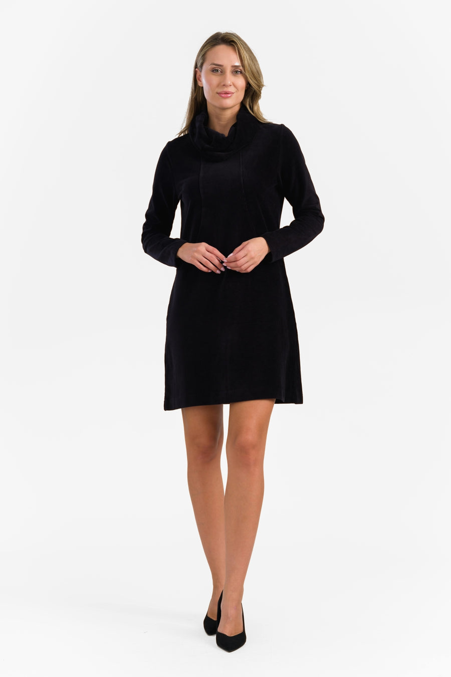 Pleun Tunique | Rib Velour Plain Black