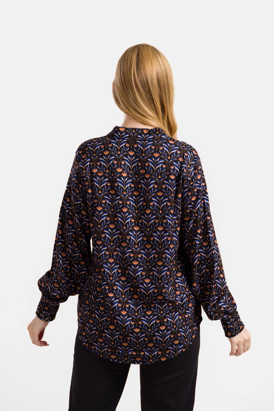 Amy Blouse | Barock Flower Black