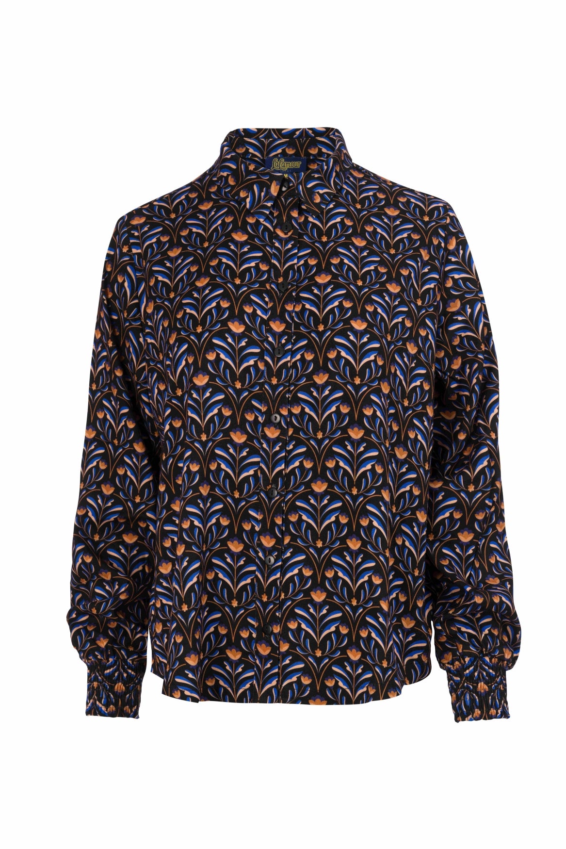 Amy Blouse | Barock Flower Black