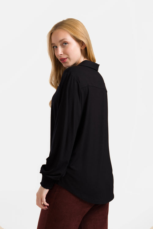 Amy Blouse | Ecovero Plain Black