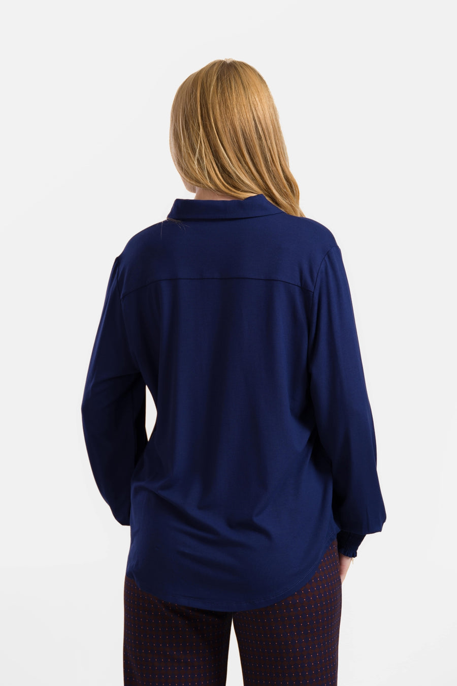 Amy Blouse | Ecovero Plain Blue