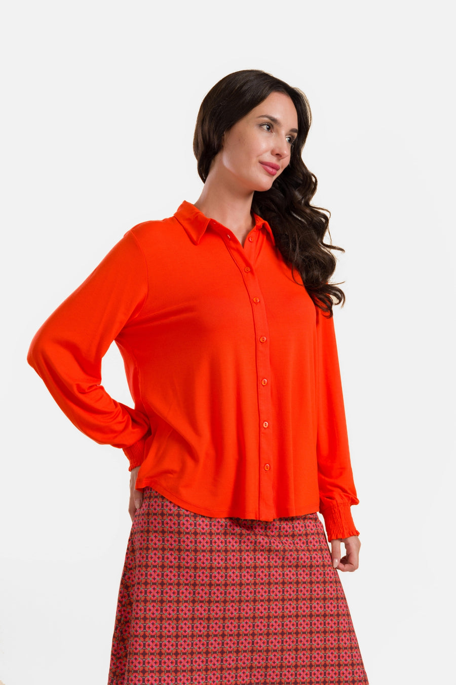 Amy Blouse | Ecovero Plain Red