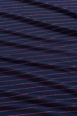 Amy Blouse | Stripes Blue-Lurex Rose Gold