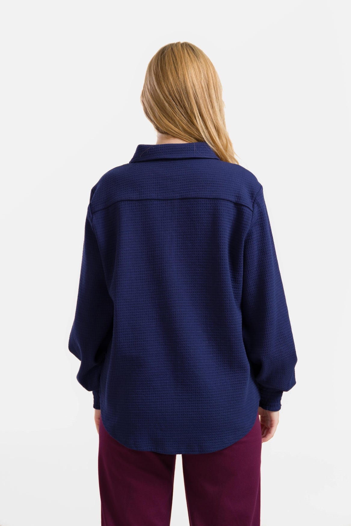 Amy Blouse | Waffle Blue