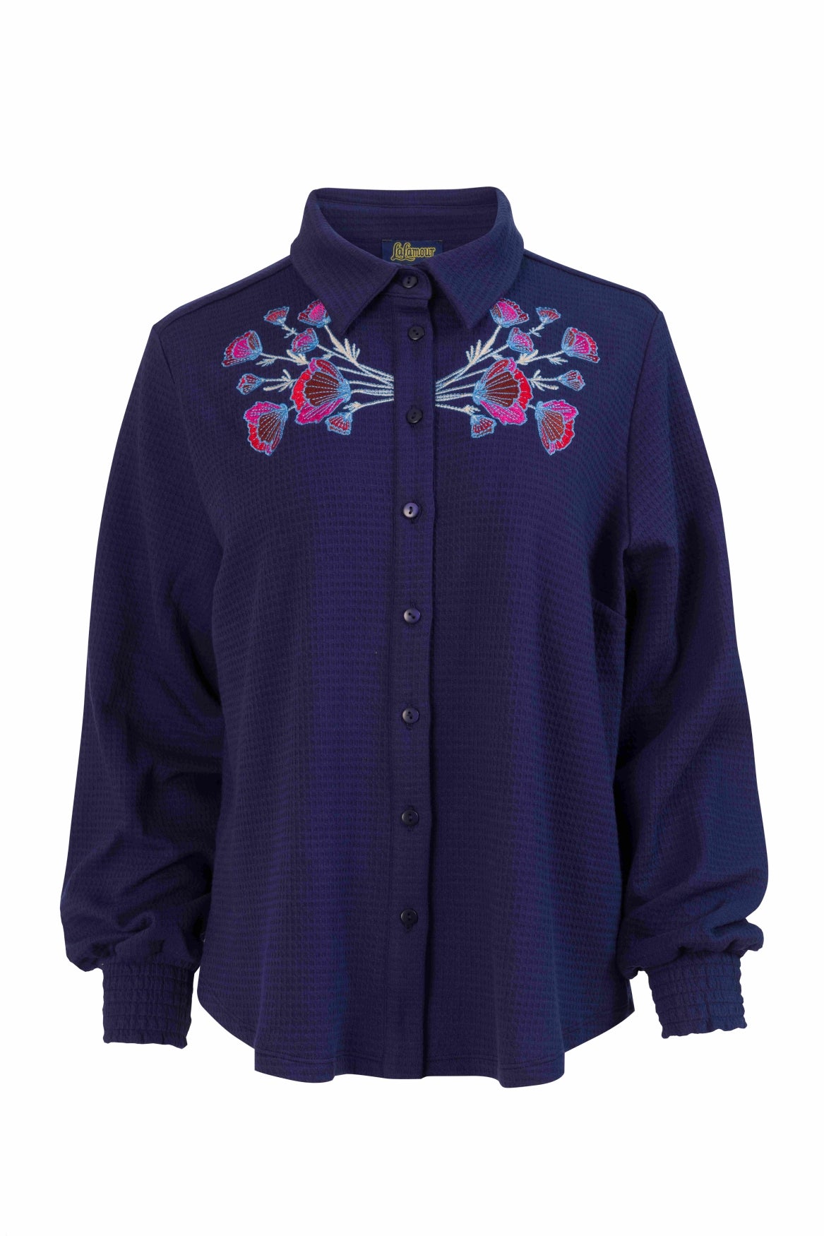 Amy Blouse | Waffle Blue