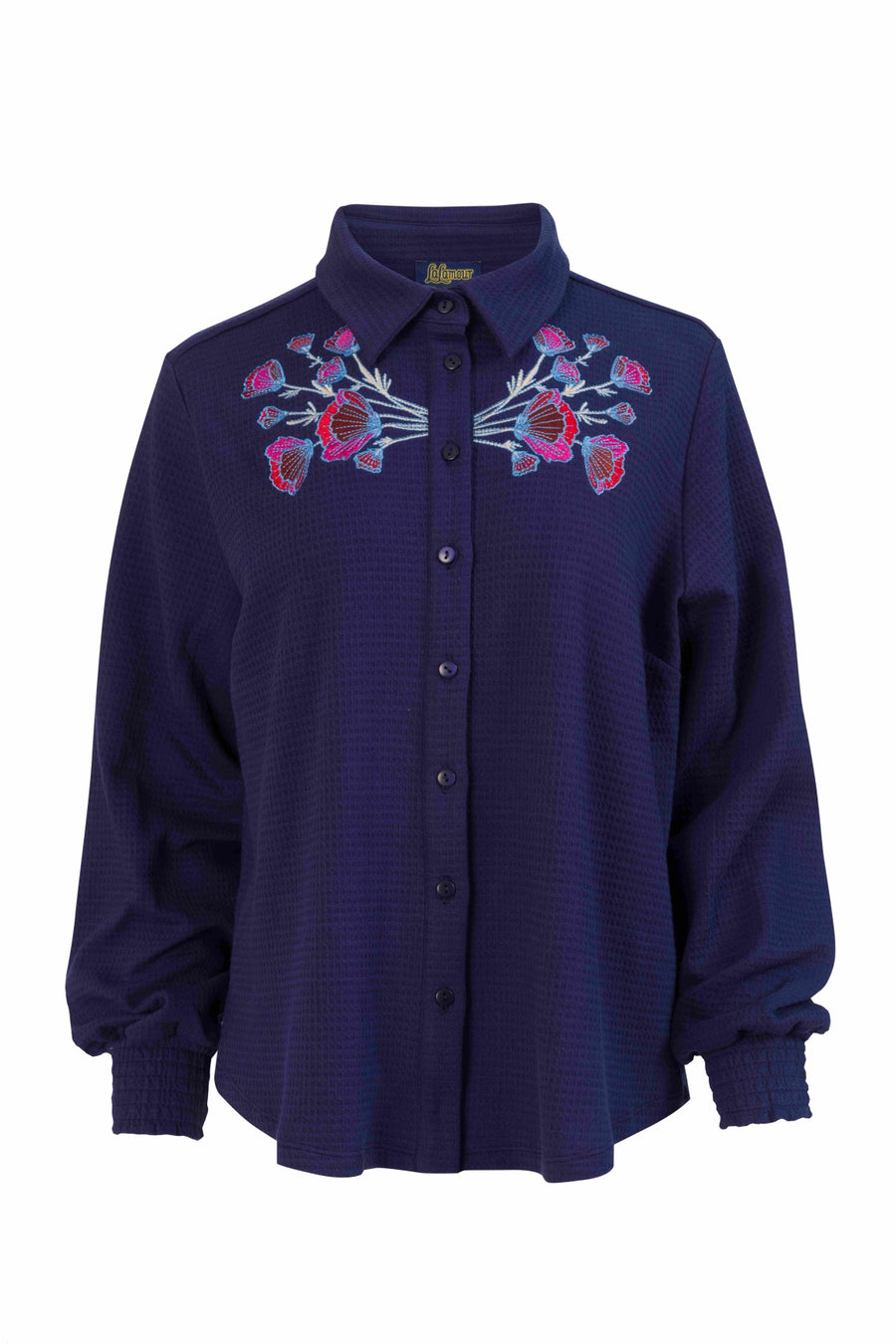 Amy Blouse | Waffle Blue