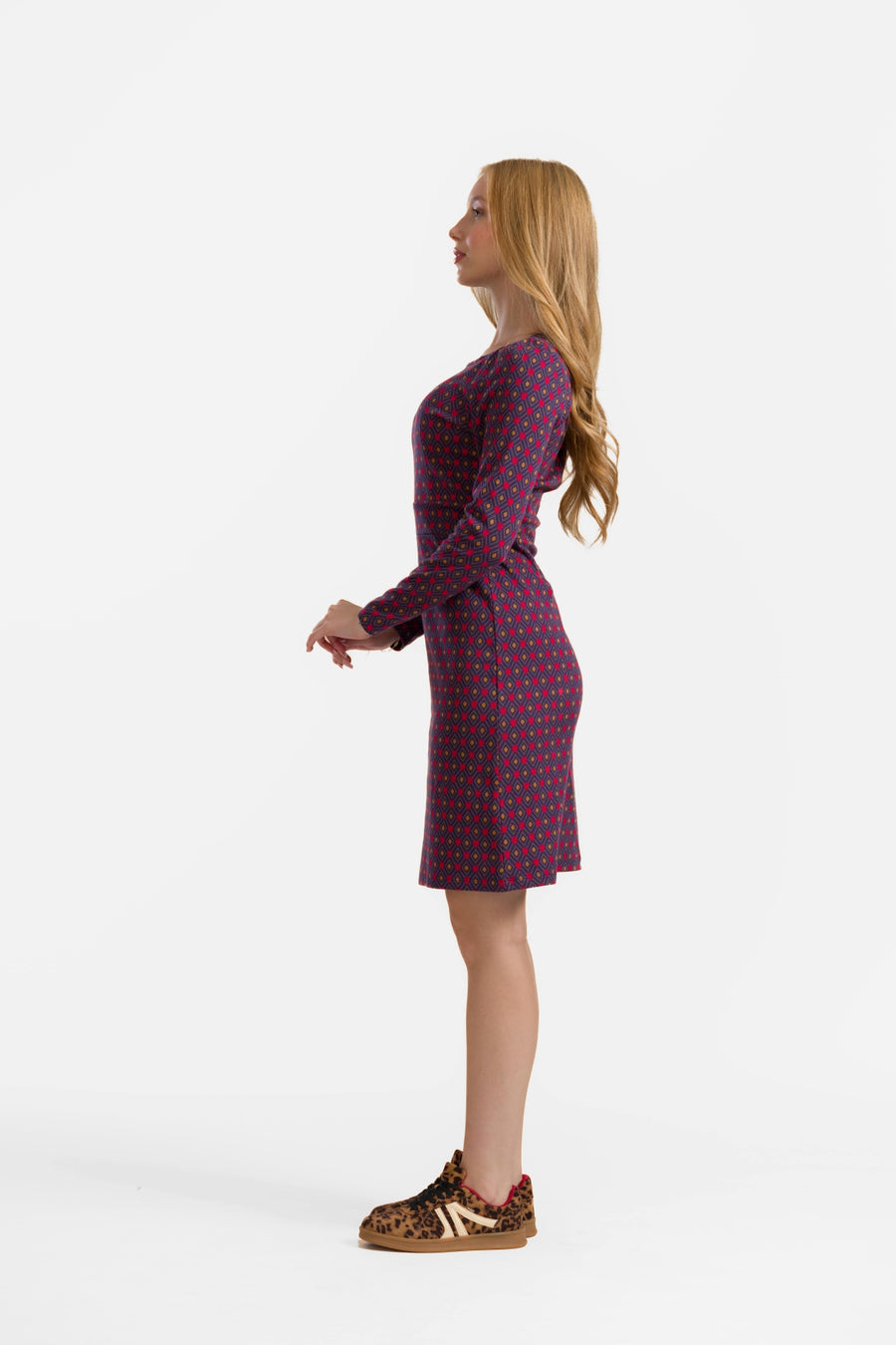Elise Dress | Jacquard Hearts