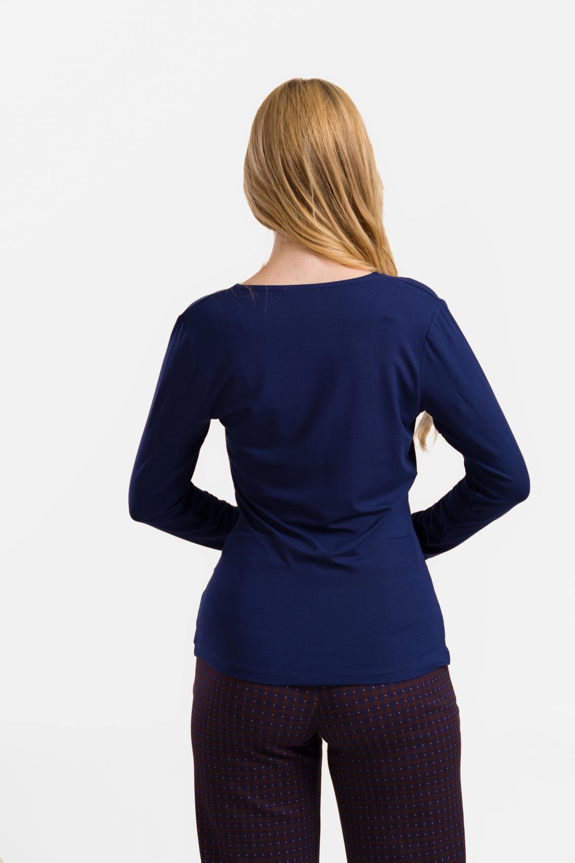 Angela Top | Ecovero Plain Blue