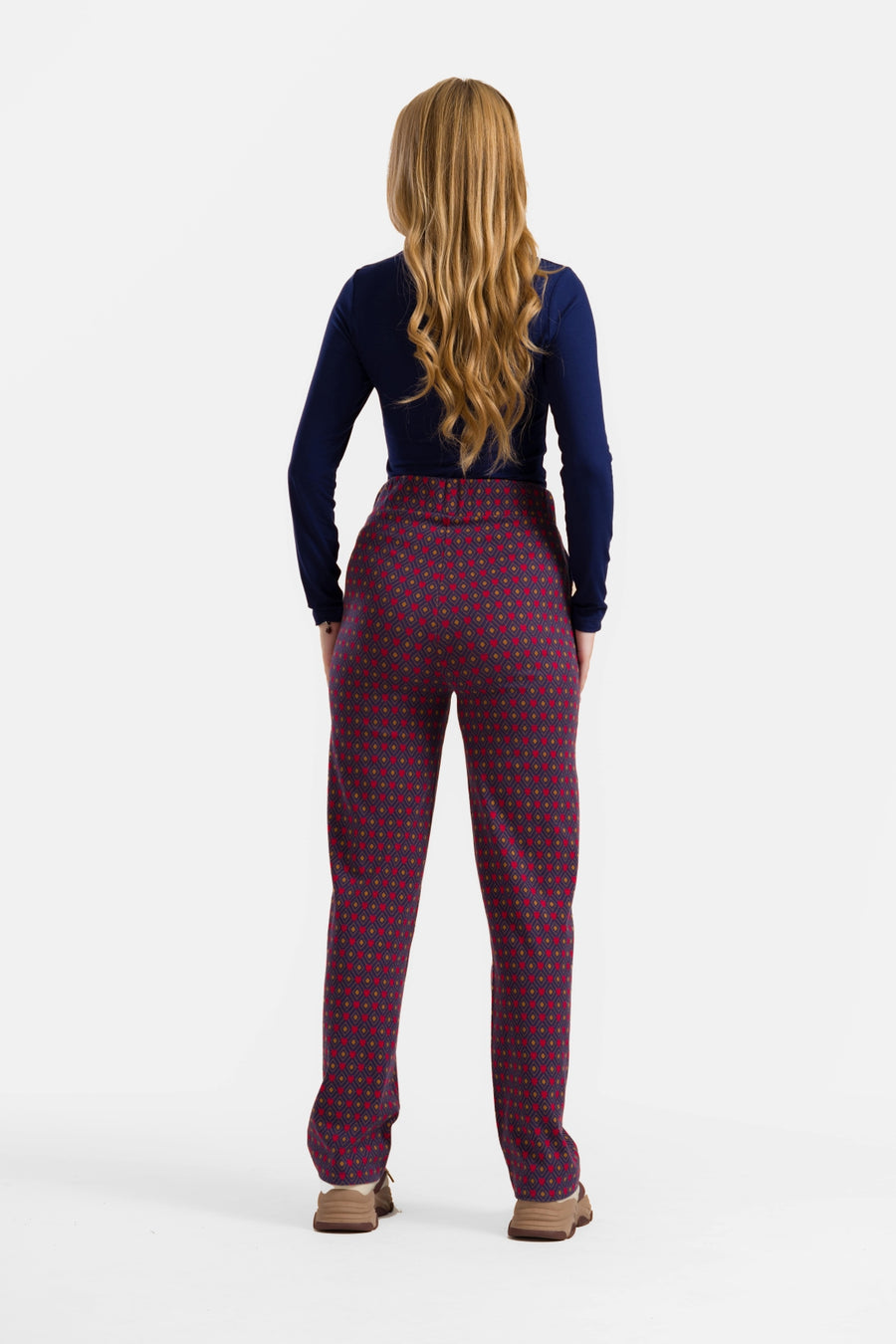 Hailey Trousers | Jacquard Hearts