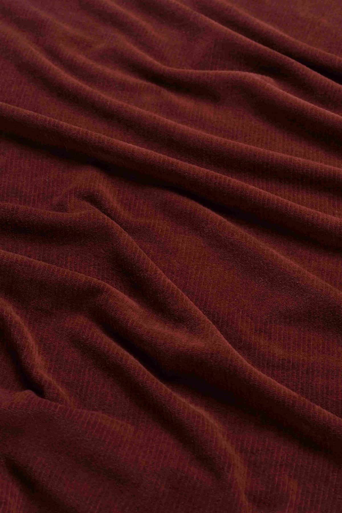 Hailey Hose | Gerippter Velours, Schokoladenbraun