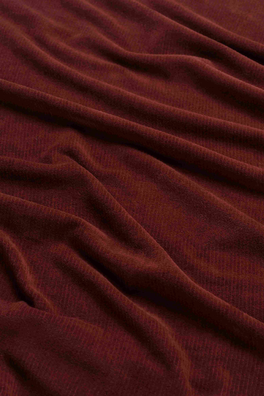 Hailey Hose | Gerippter Velours, Schokoladenbraun