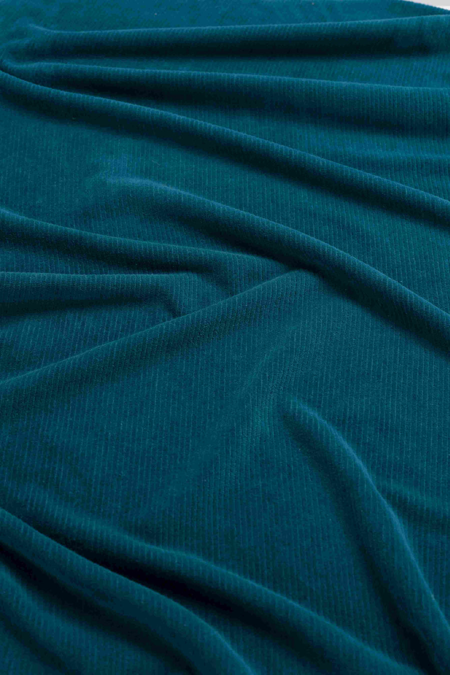 Hailey Trousers | Rib Velour Petrol