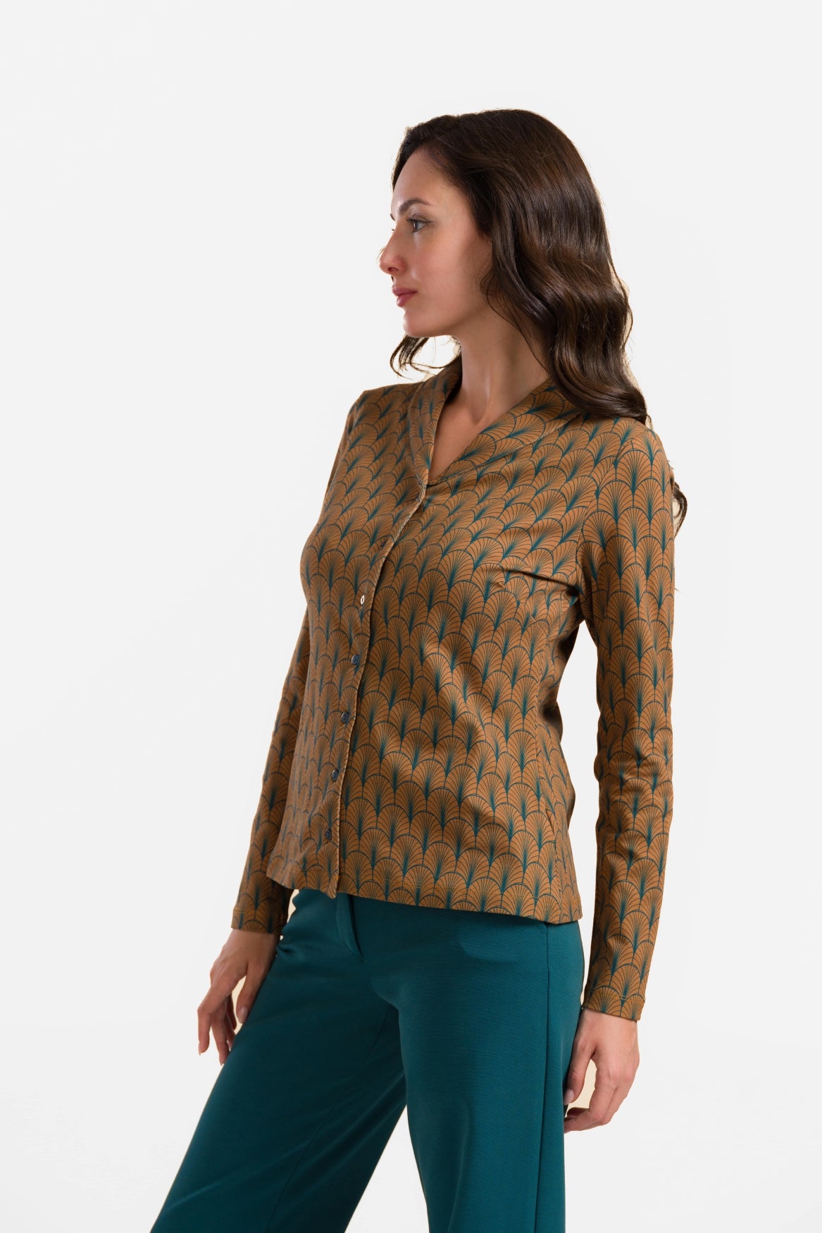 Iris Blouse Long Sleeve | Art Nouveau