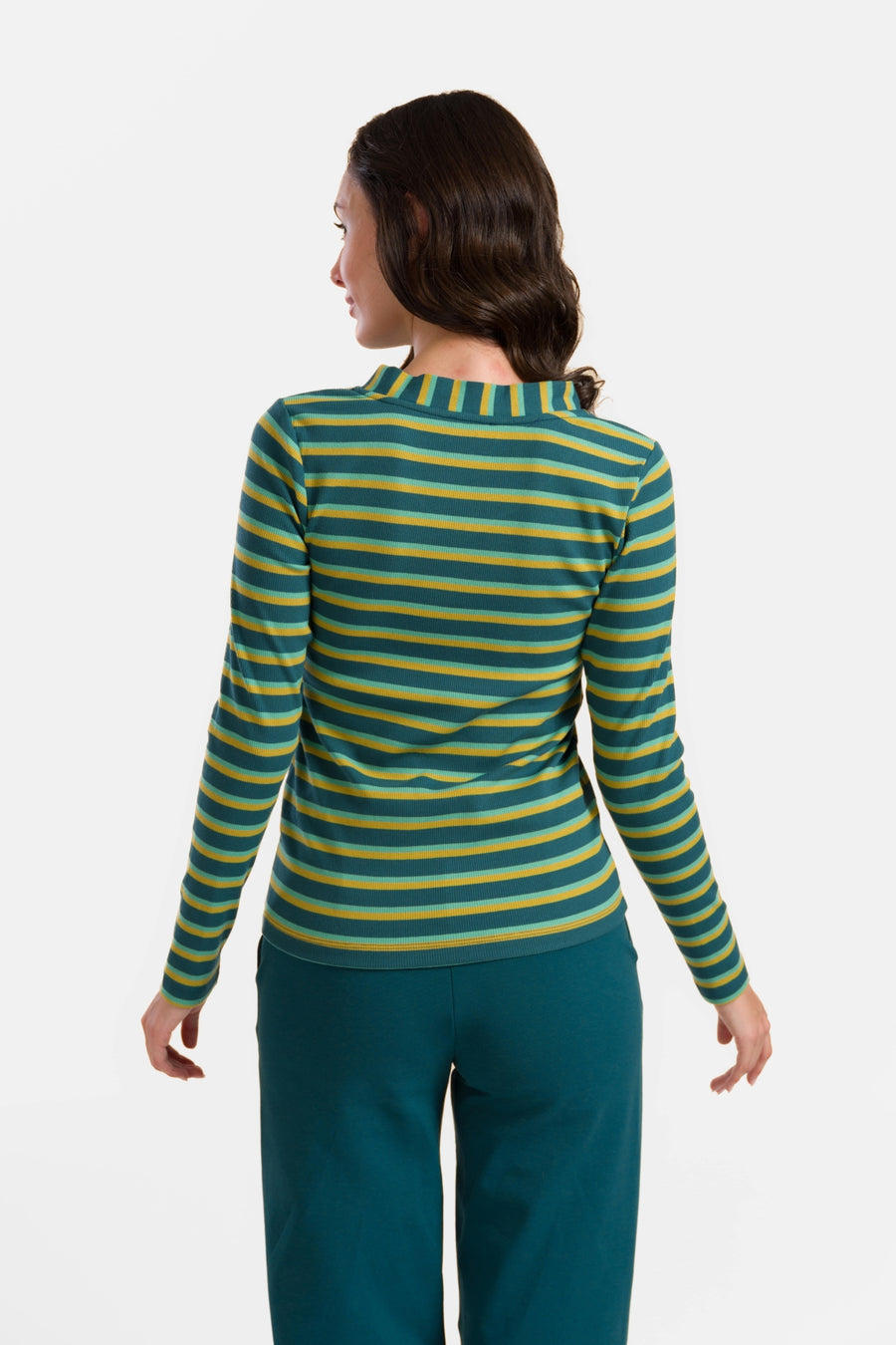 Kelly Top Ls | Tiefblaue Streifen