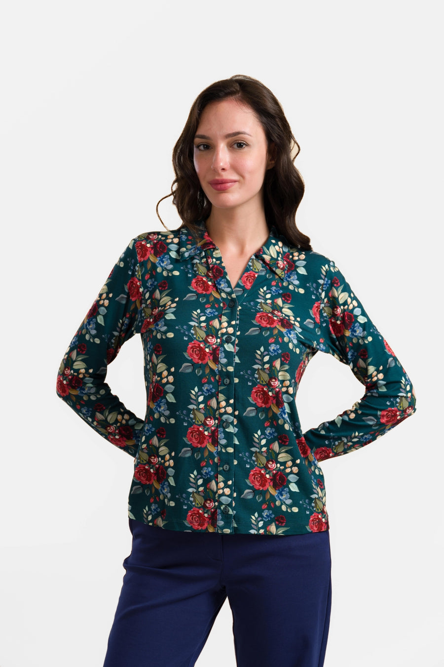 Anna Blouse Long Sleeve | Autumn Bouquet