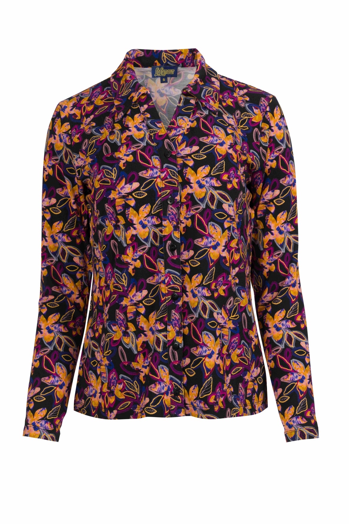 Anna Blouse Long Sleeve | Bright Autumn Flowers