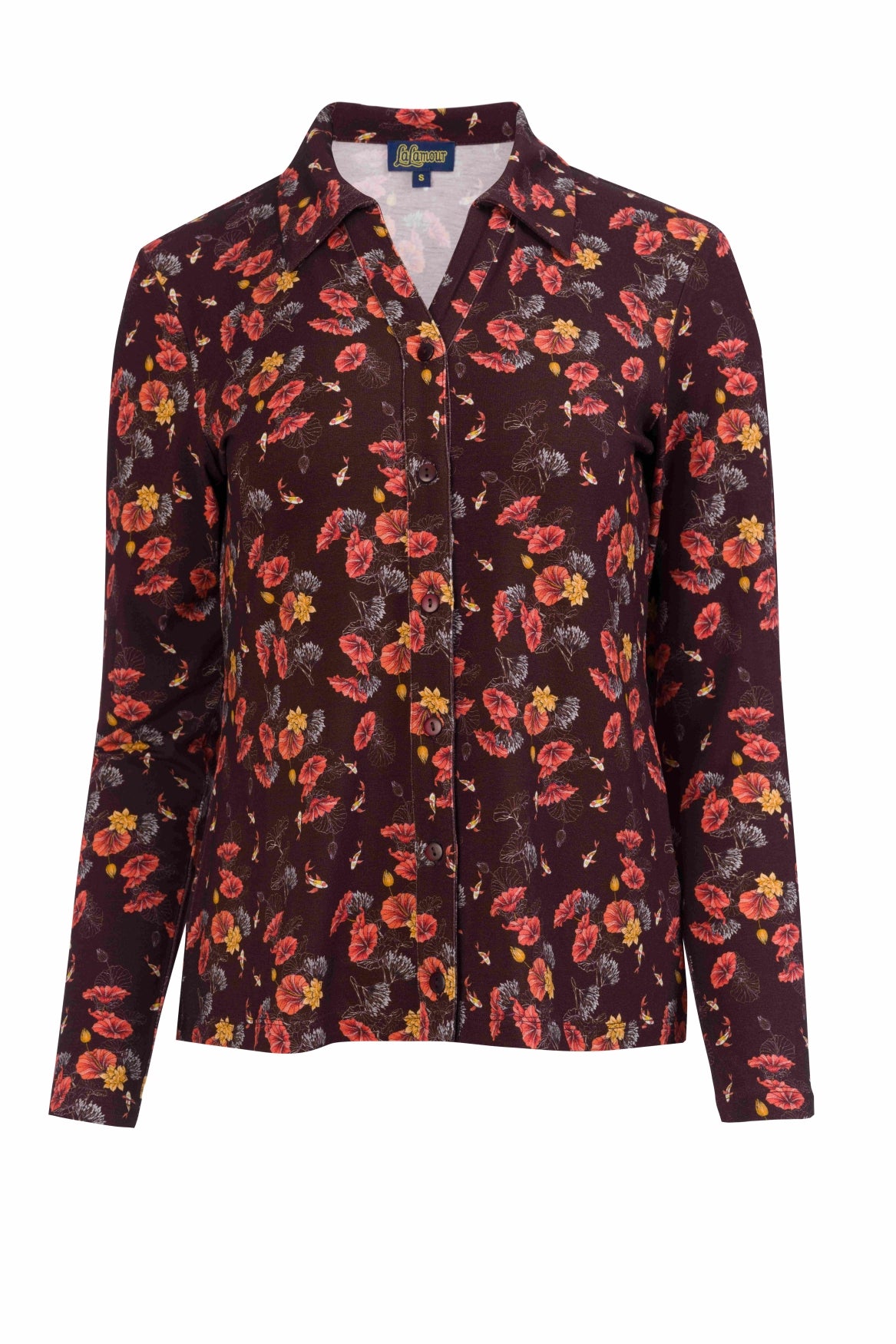 Anna Blouse Long Sleeve | Gold Fish