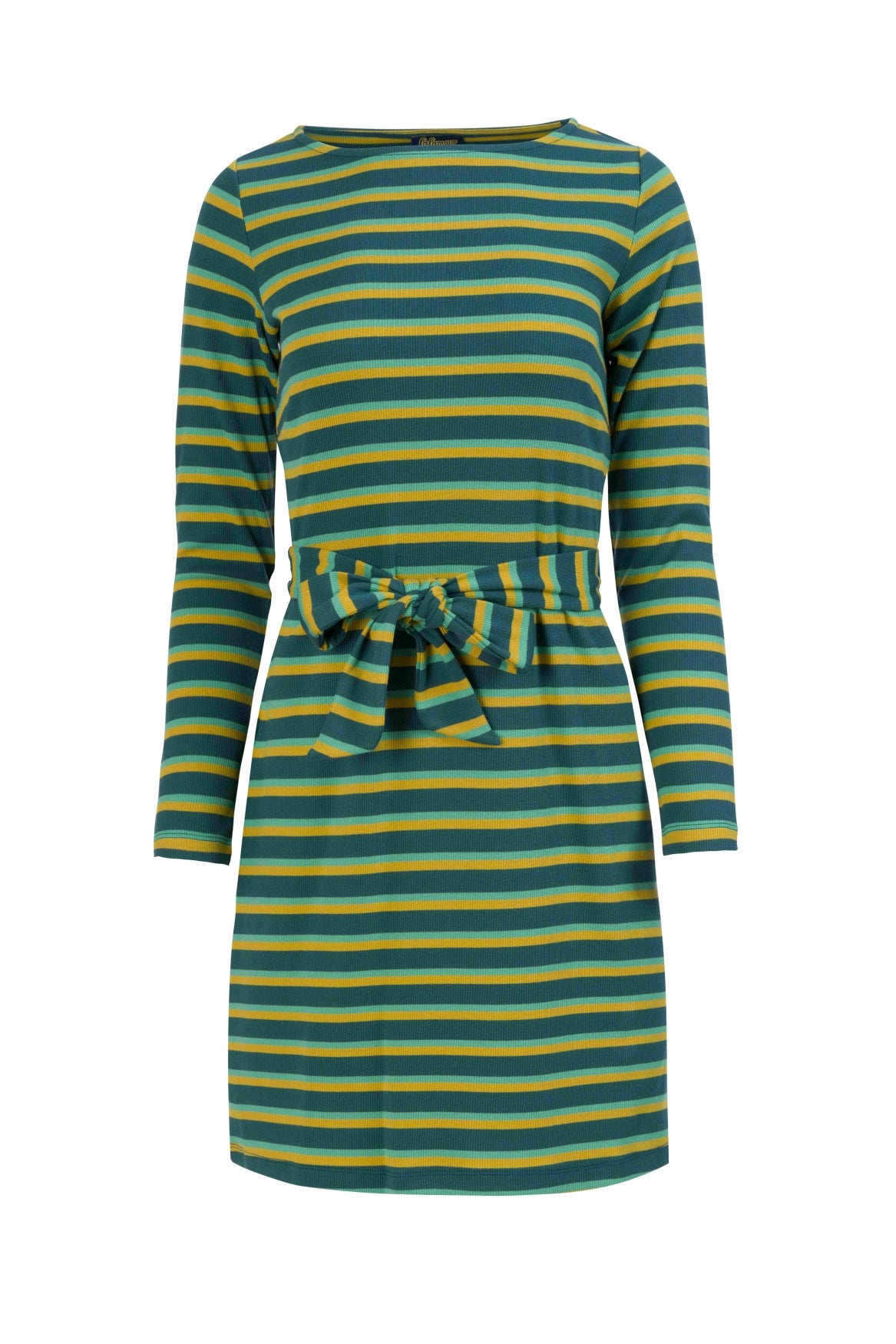 Marlies Dress | Deep Teal Stripes