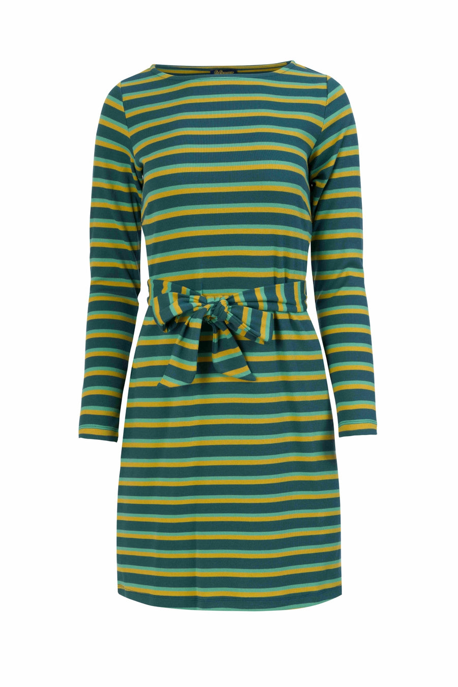 Marlies Dress | Deep Teal Stripes