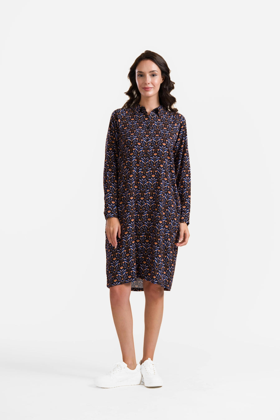 Mia Dress | Barock Flower Black