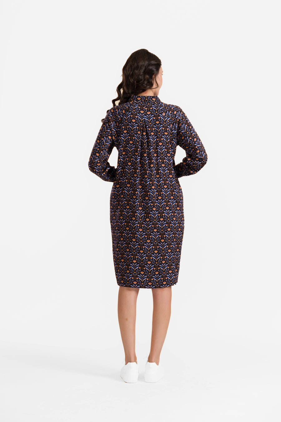 Mia Dress | Barock Flower Black