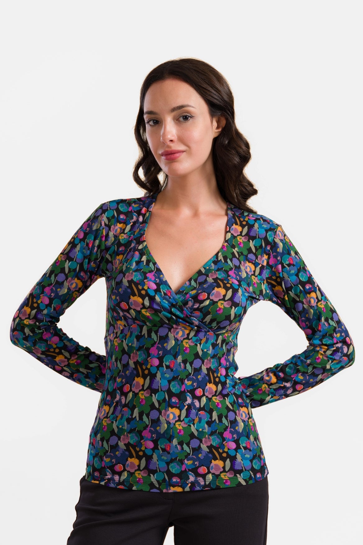 Monroe Top Long Sleeve | Color Splash