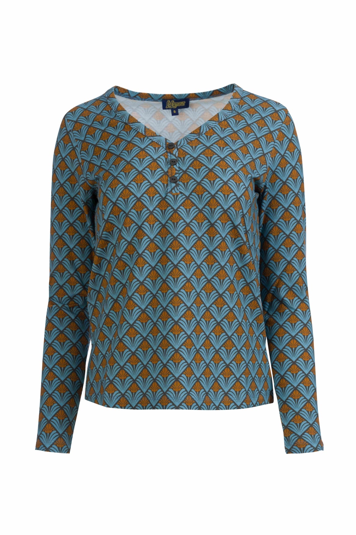 Natalie Top | Jungle Green Flower