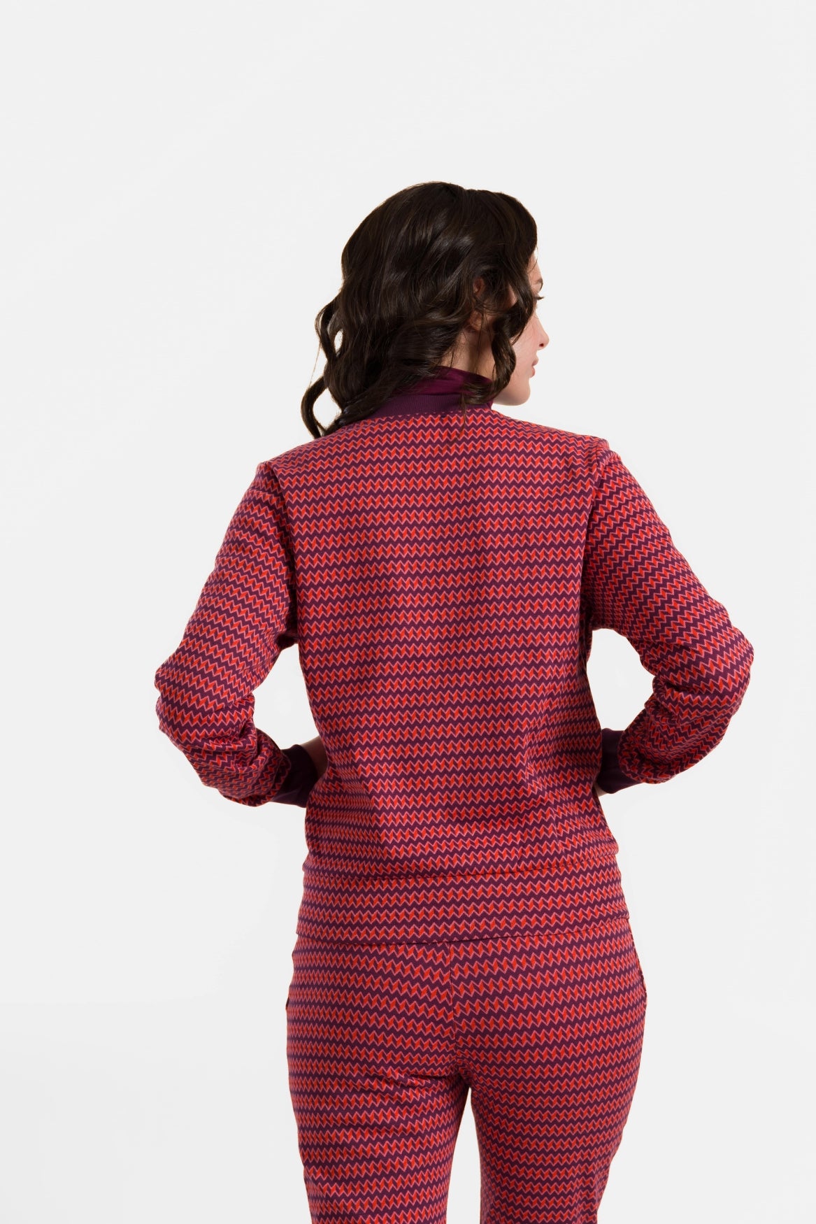 Nora Bomber Jacket | Jacquard