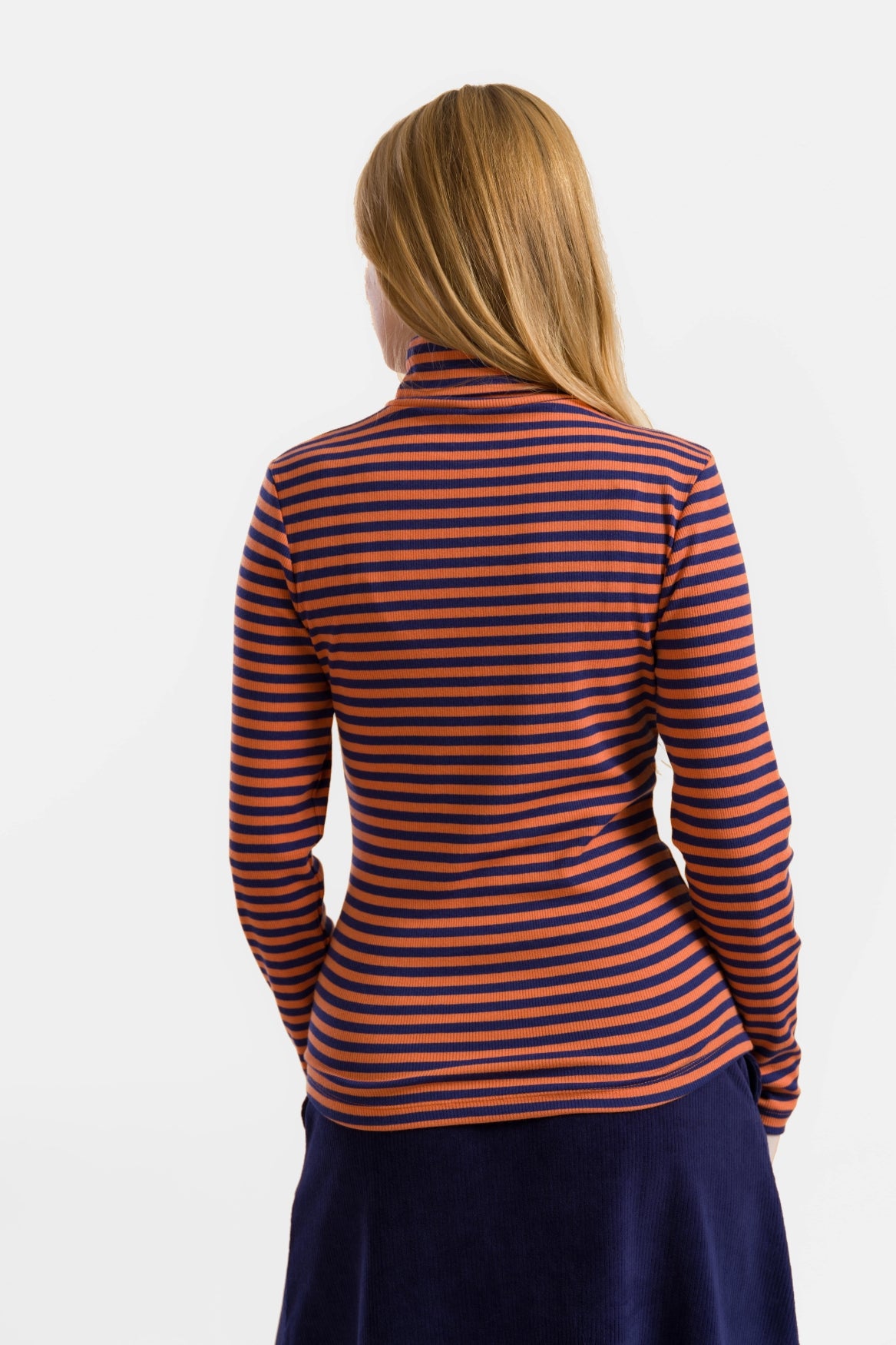 Ruby Top Ls | Navy Stripes
