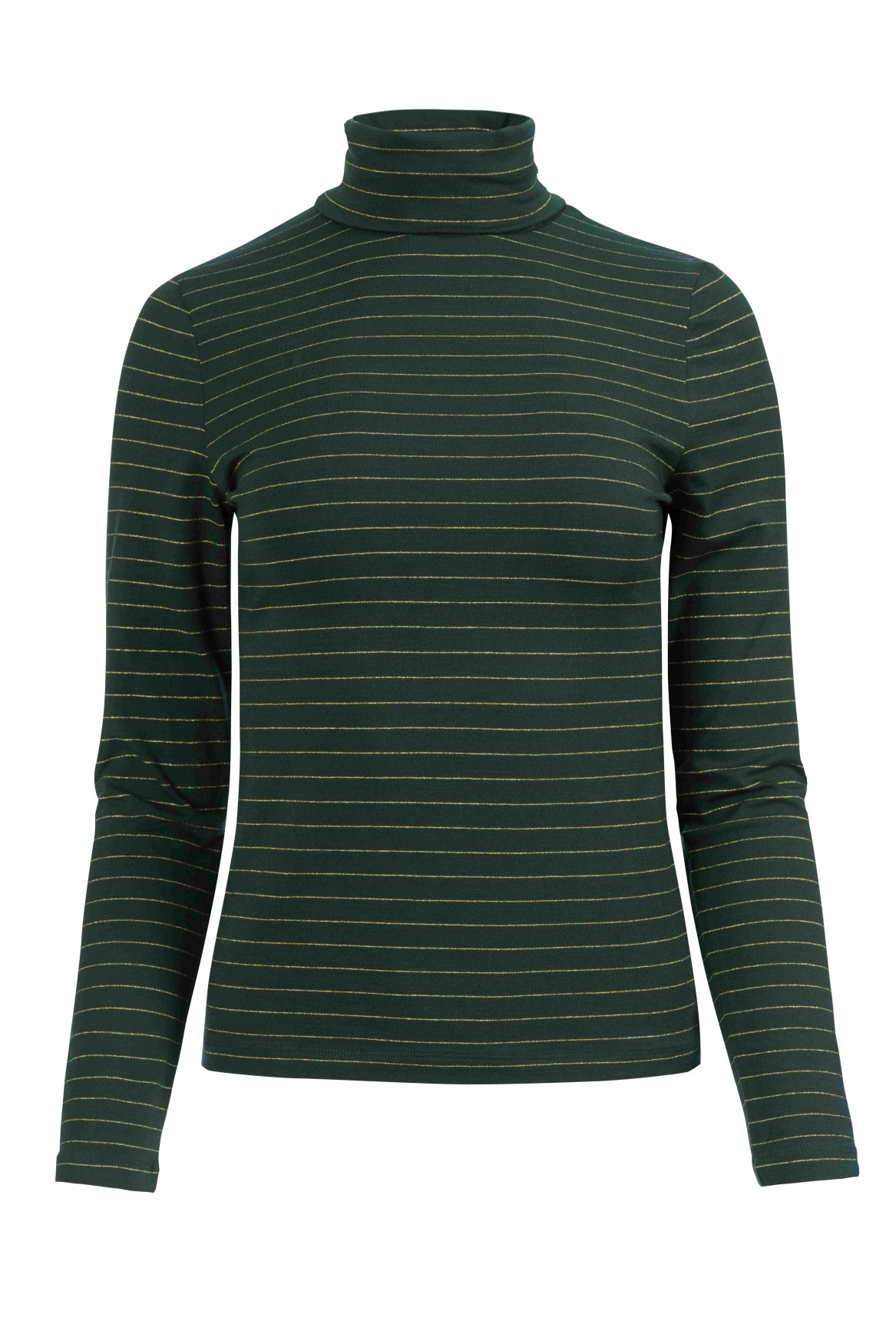 Ruby Top Ls | Streifen Grün-Lurex Gold