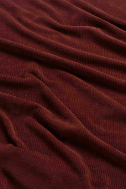 Sandra Dress | Rib Velour Chocolate