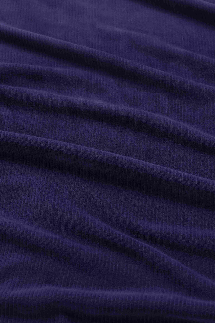Sandra Dress | Rib Velour Navy